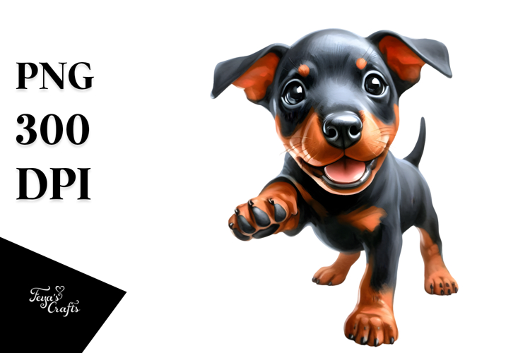 Cute Baby Doberman Pinscher