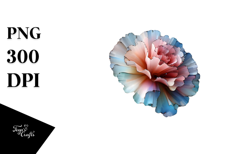 Glossy Carnation Abstract PNG