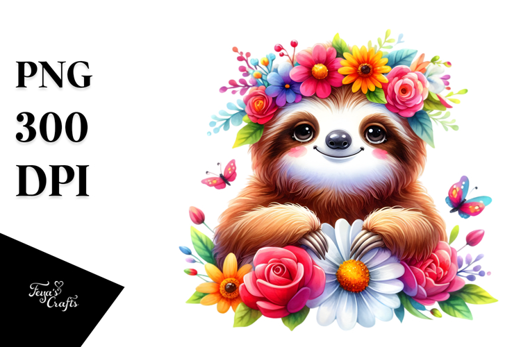 Sloth Clipart Image 7