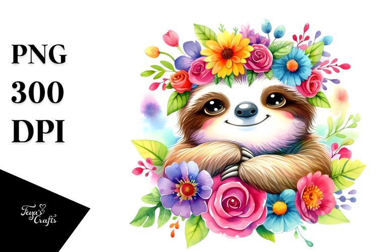 Sloth Clipart Image 6