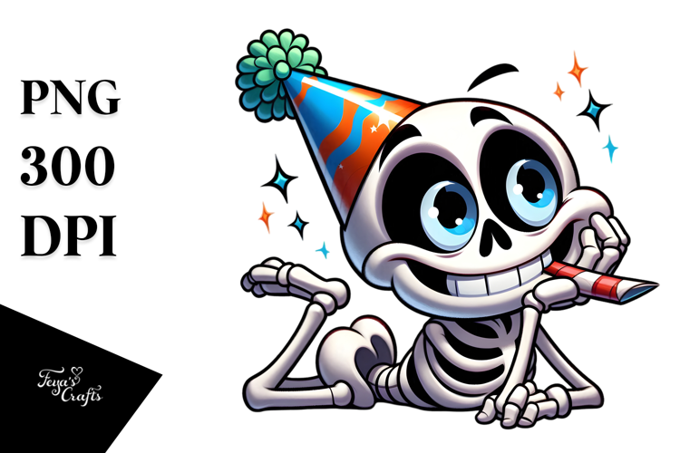 Goofy Skeletton with Silly E...