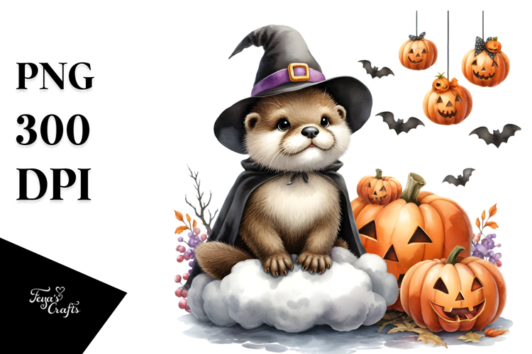 Otter Halloween PNG