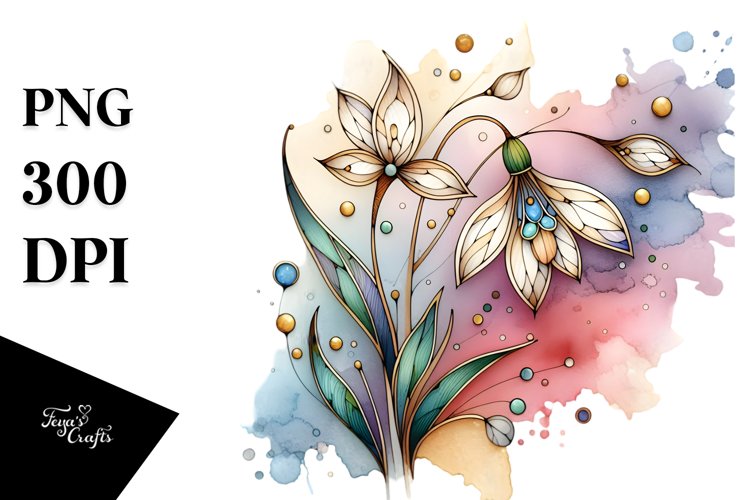 Flower Sticker Png Image 4