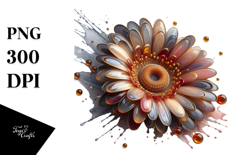 Abstract Gerbera PNG