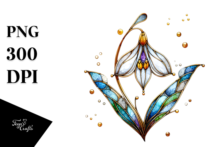 Stained Snowdrop PNG