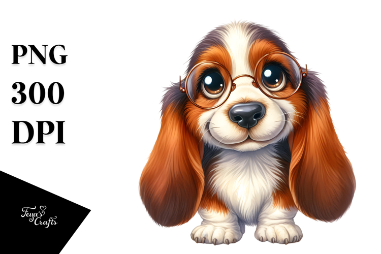 Basset Hound Clipart Image 24