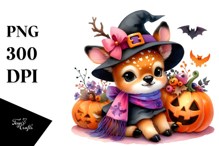 Baby Elk Halloween | Clipart