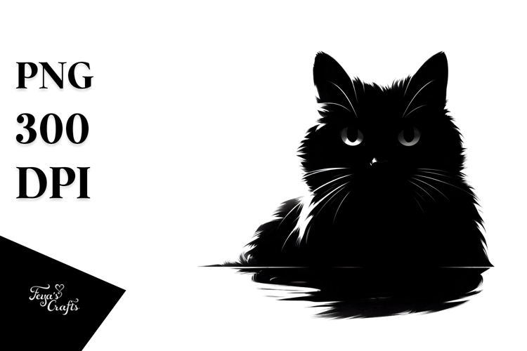 Black Cat Digital Painting