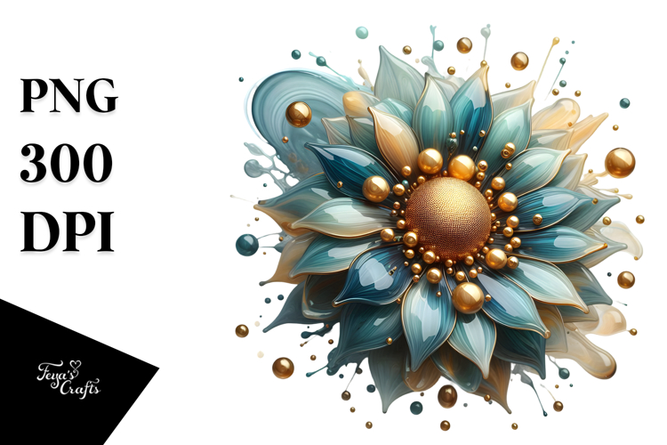 Abstract Sunflower PNG