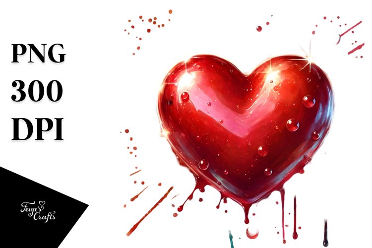 Red Heart Png Image 8