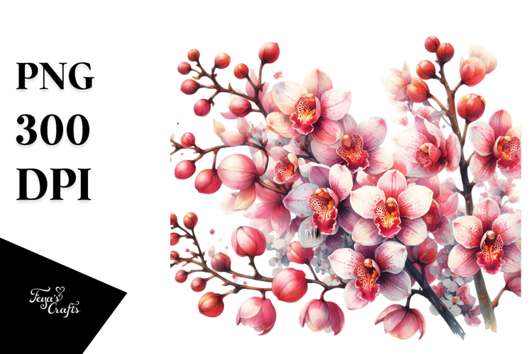 Orchid Clipart Image 18