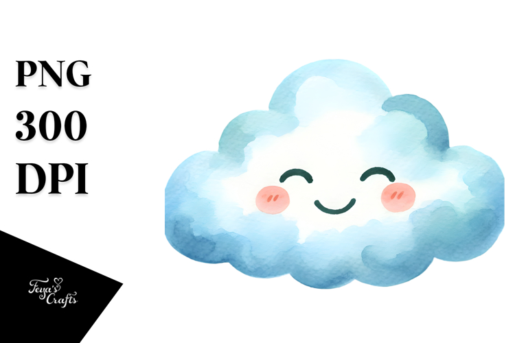 Smiling Cloud, Transparent PNG