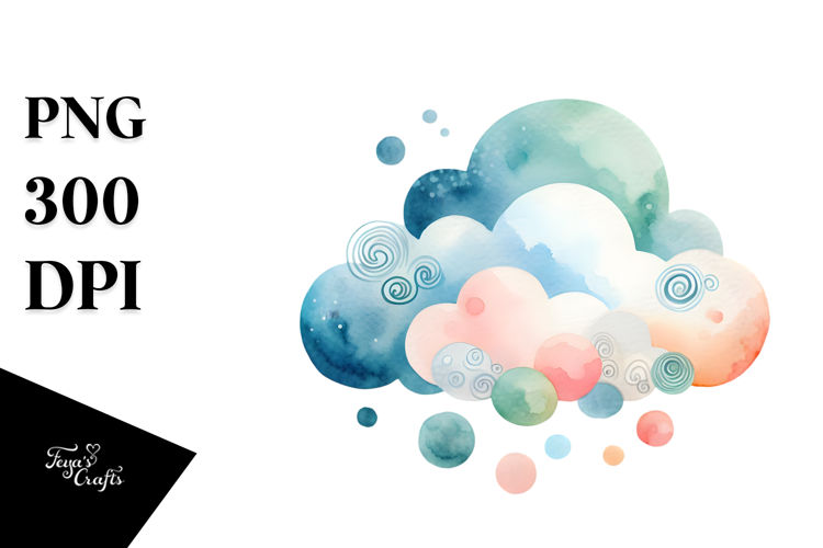 Simple Cloud, Transparent PNG example image 1