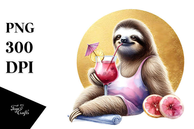 Sloth Clipart Image 5