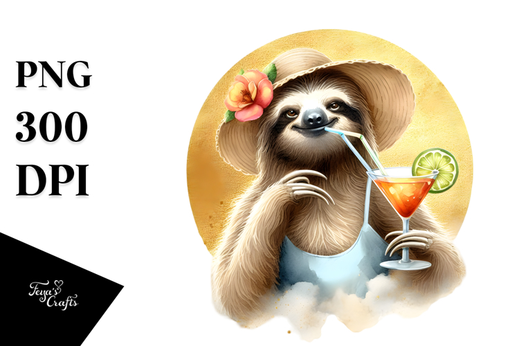 Sloth Clipart Image 4