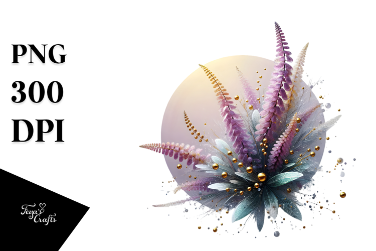 Glossy Heather Splash PNG