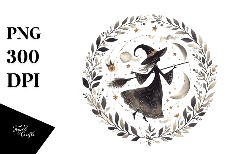 Retro Witch, Transparent PNG