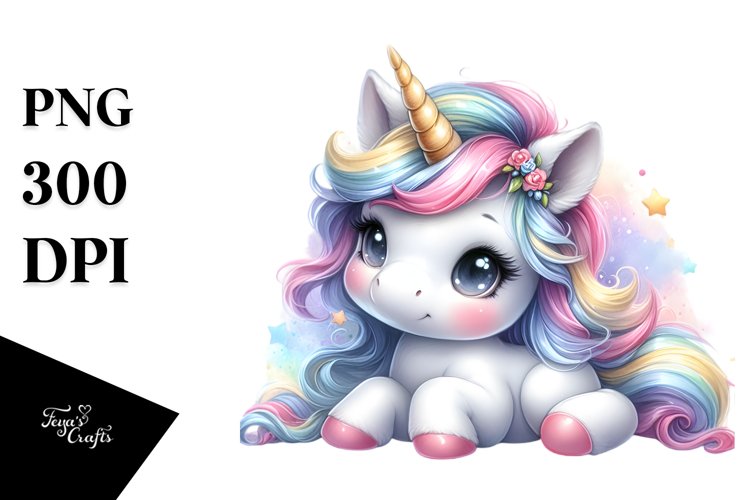 Cute Unicorn Skulpting | Sublimation | Clipart