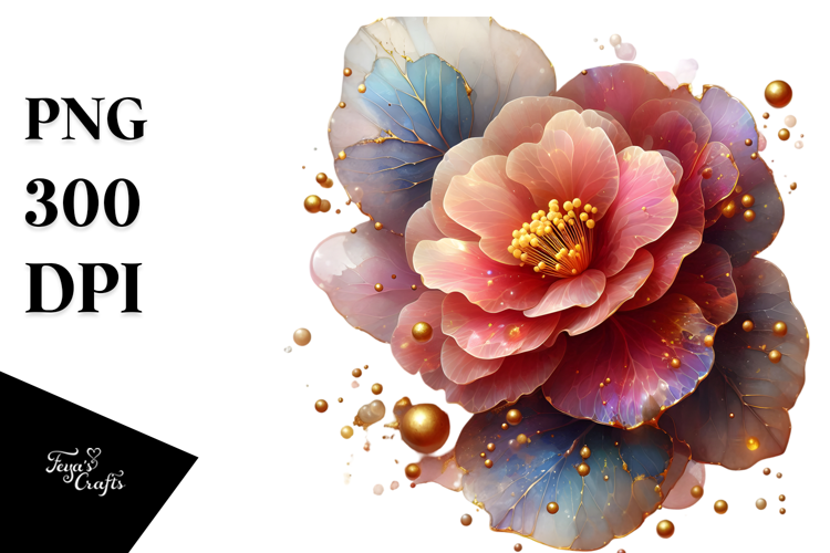 Abstract Begonia PNG
