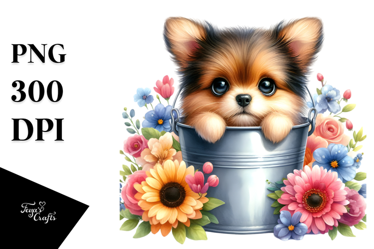 Cute Baby Dog PNG