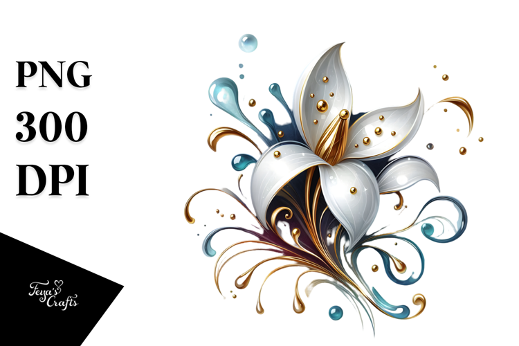 Glossy Snowdrop PNG