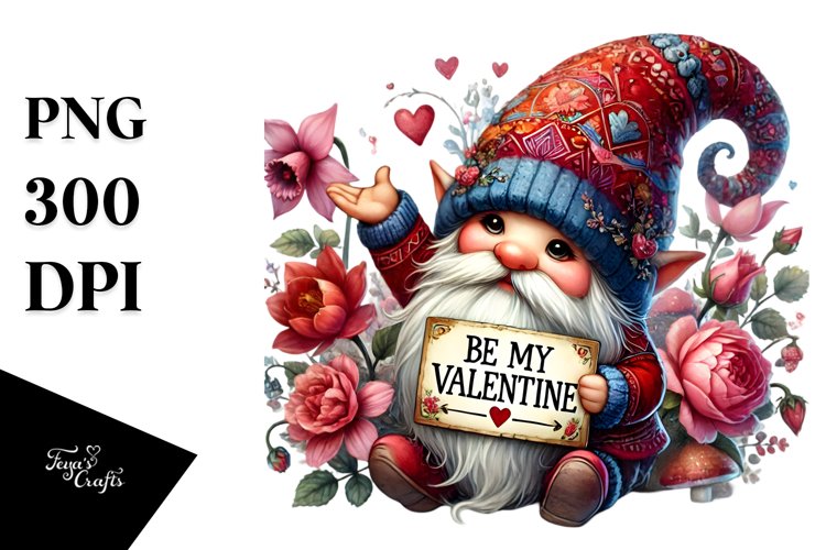 Valentine Gnome Png Image 2