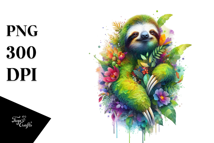 Sloth Clipart Image 13