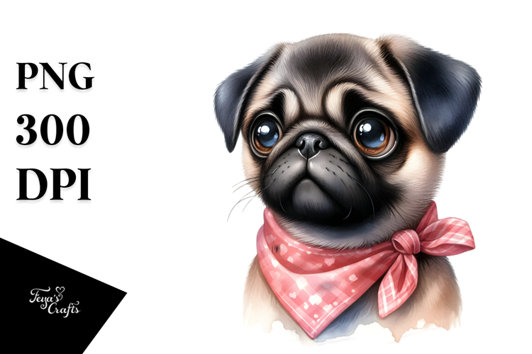 Pug Clipart Image 11