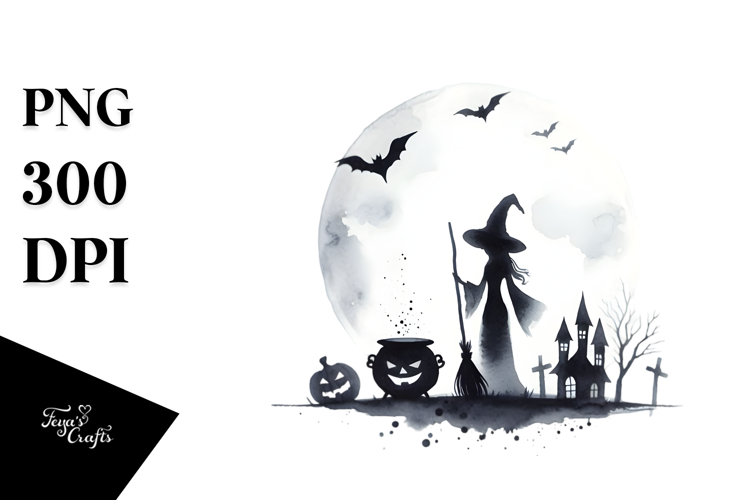 Retro Witch PNG