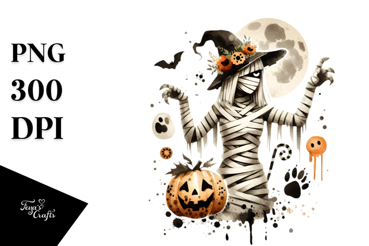 Simple Retro Mummy Animal Print PNG