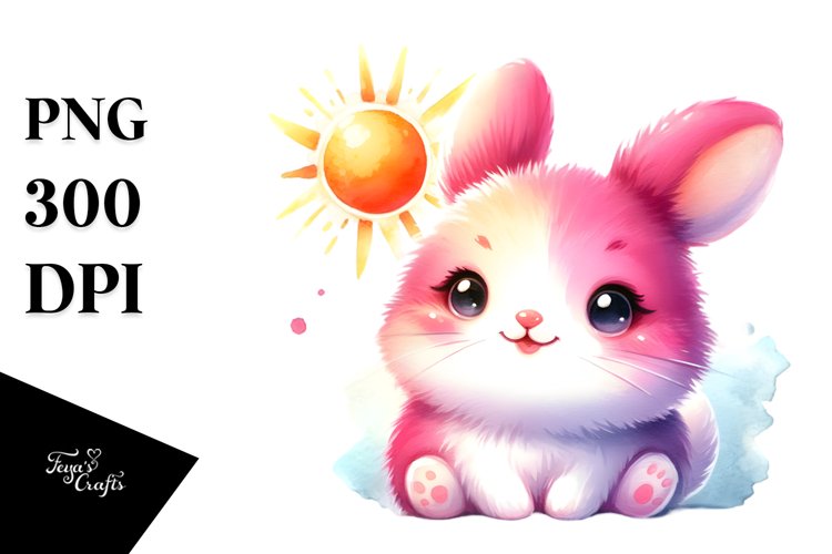 Vibrant Cute Rabbit Clipart