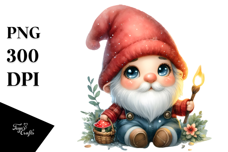 Cute Baby Gnome Cartoon