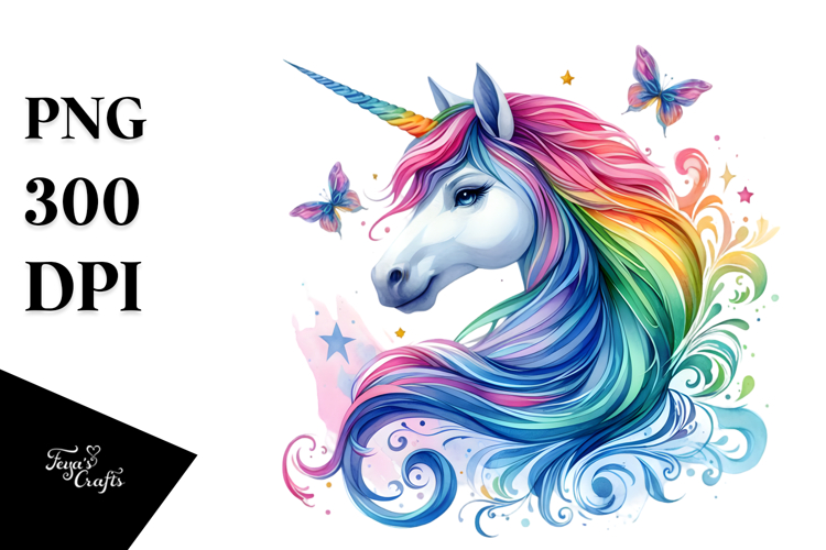 Vibrant Unicorn PNG
