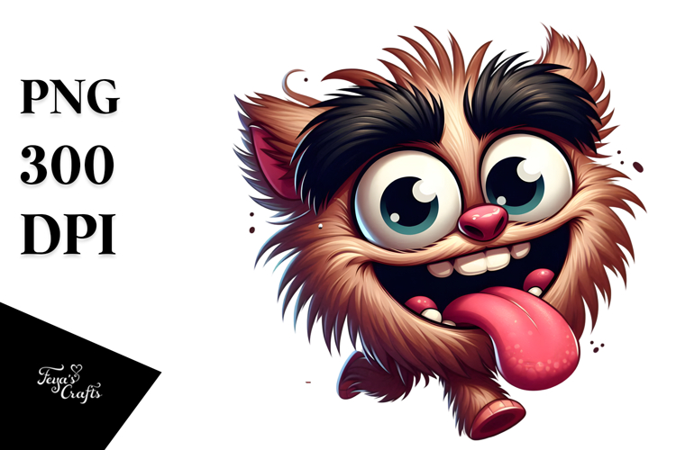 Tongue-Out Cartoon PNG example image 1