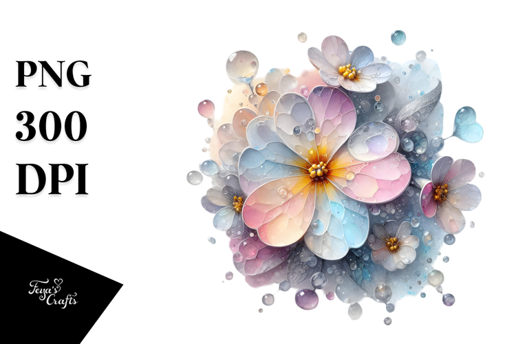 Primrose with Metallic Elements, Transparent PNG