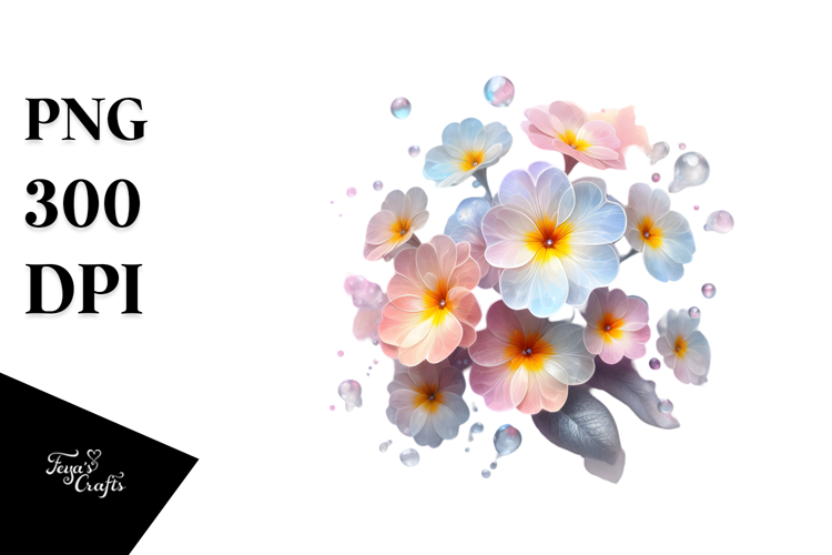 Primrose with Metallic Elements, Transparent PNG