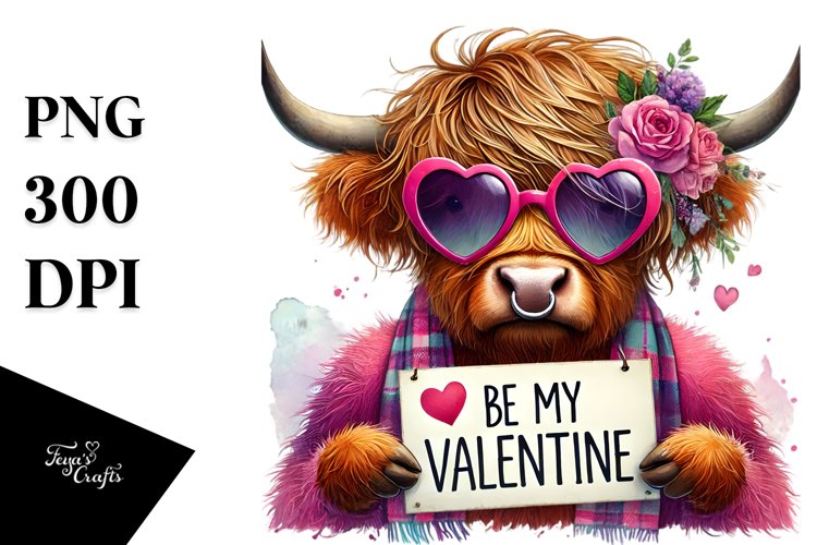 Detailed Highland Calf PNG