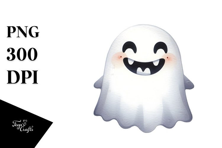 Funny Halloween Ghost PNG