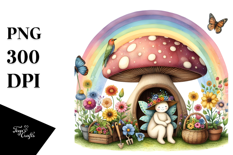 Fairy House Rainbow Colorful Bird Butterfly Gardening Tool |