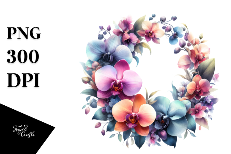 Orchid Clipart Image 7