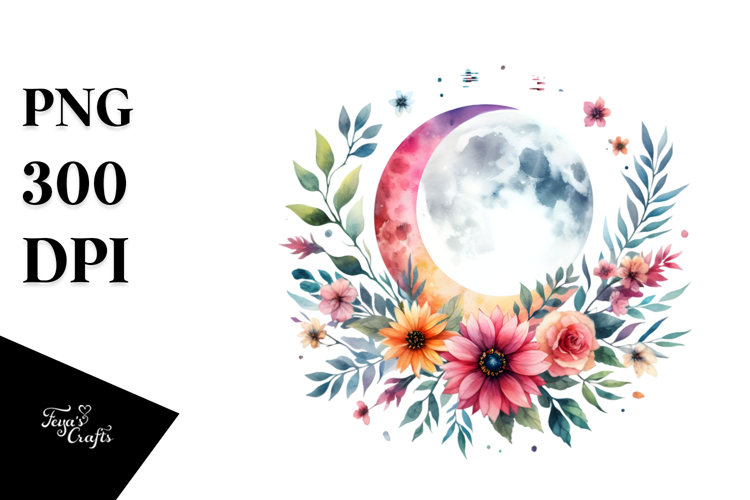 Boho Flowers Clipart Image 20