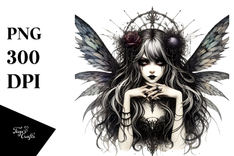 Gothic Fairy, High-Res PNG