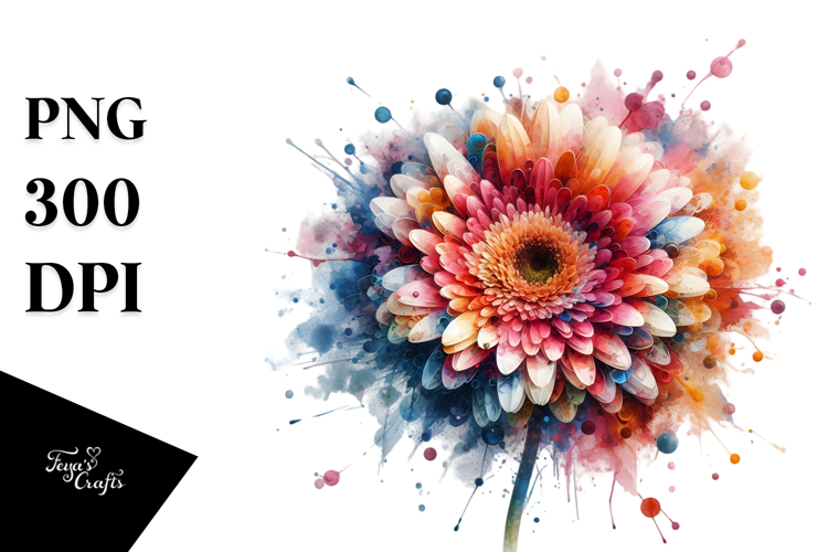 Abstract Gerbera PNG