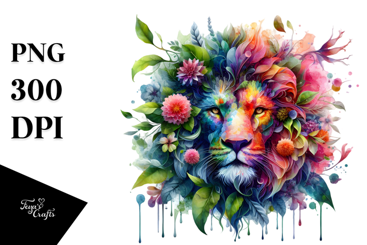 Vibrant Abstract Lion, 20 oz Tumbler