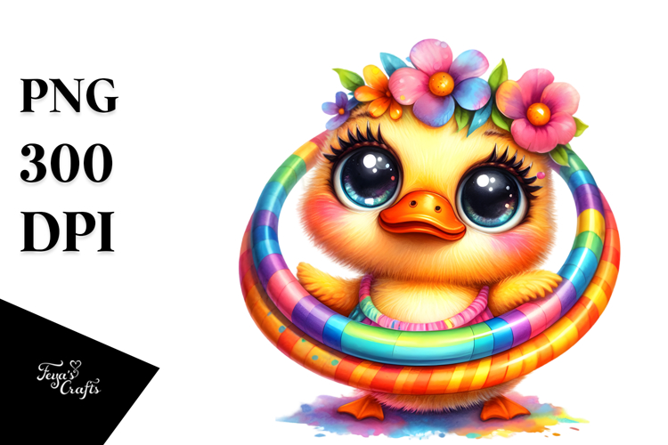 Cute Duck Clipart Image 12
