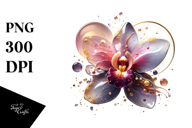 Orchid Clipart Image 22