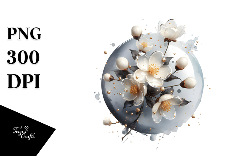 Glossy Jasmine PNG