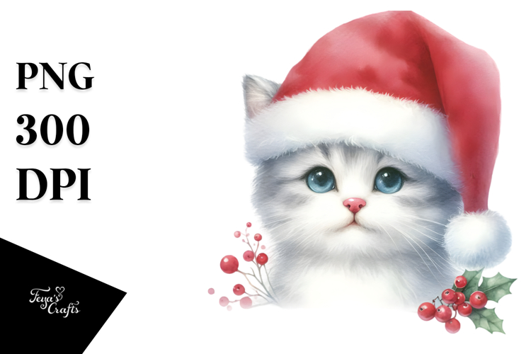 Cat Watercolor Image 5