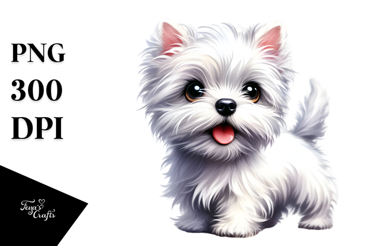 Cute West Highland White Terrier PNG