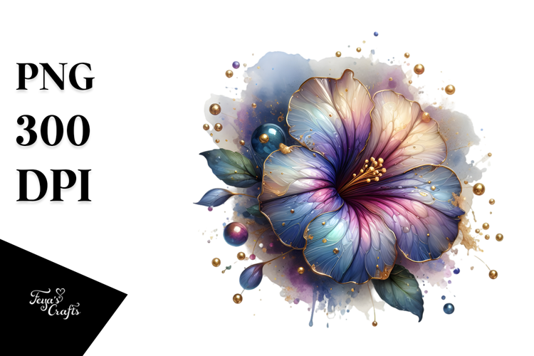 Abstract Golden Petunia PNG